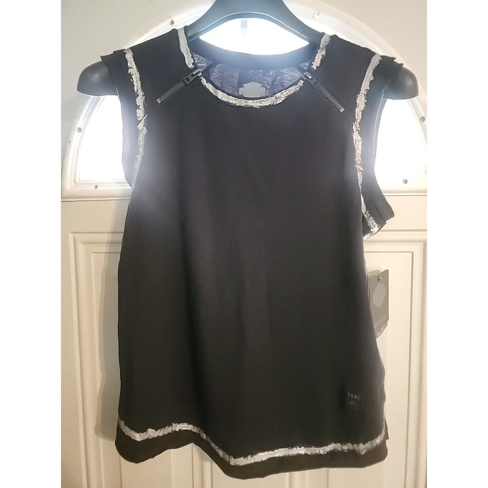 Harley Davidson Tank Top Women's Small sleeveless Zip Shirt New With Tags